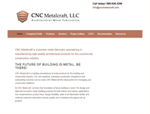 Tablet Screenshot of cncmetalcraft.com